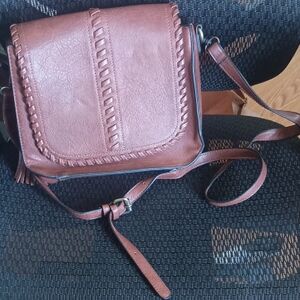 Brown Leather Crossbody Bag
